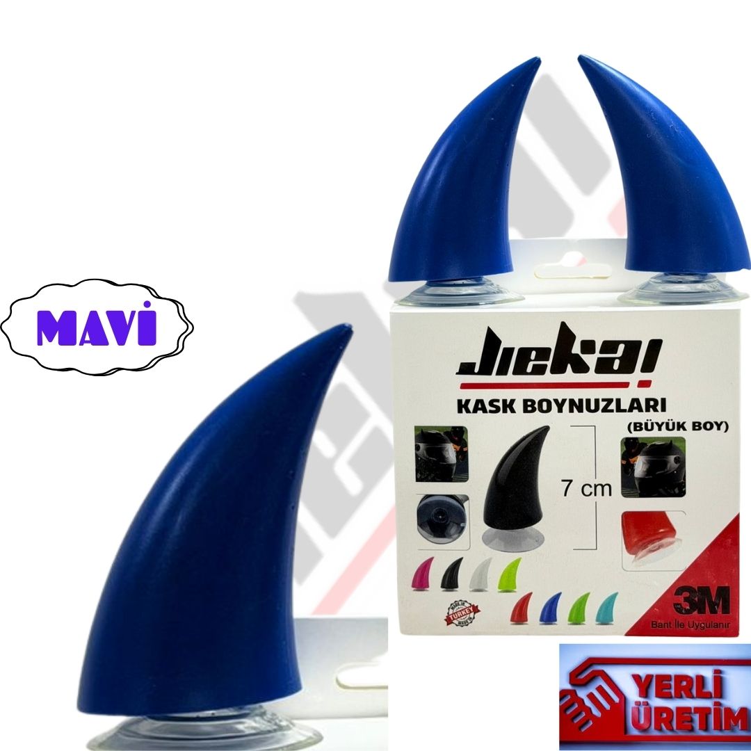 KASK BOYNUZU ( MAVİ ) PAKET İÇERİĞİ 2 ADET
